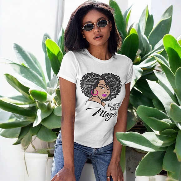 Black Girl Magic Graphic Tee Shirt - Picture 4 of 16